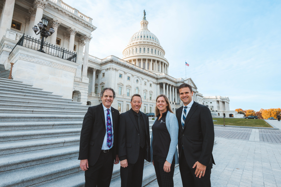 namm executive committee stands in front of the u.s. capitol