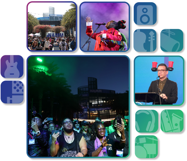 NAMM Show Party Graphic