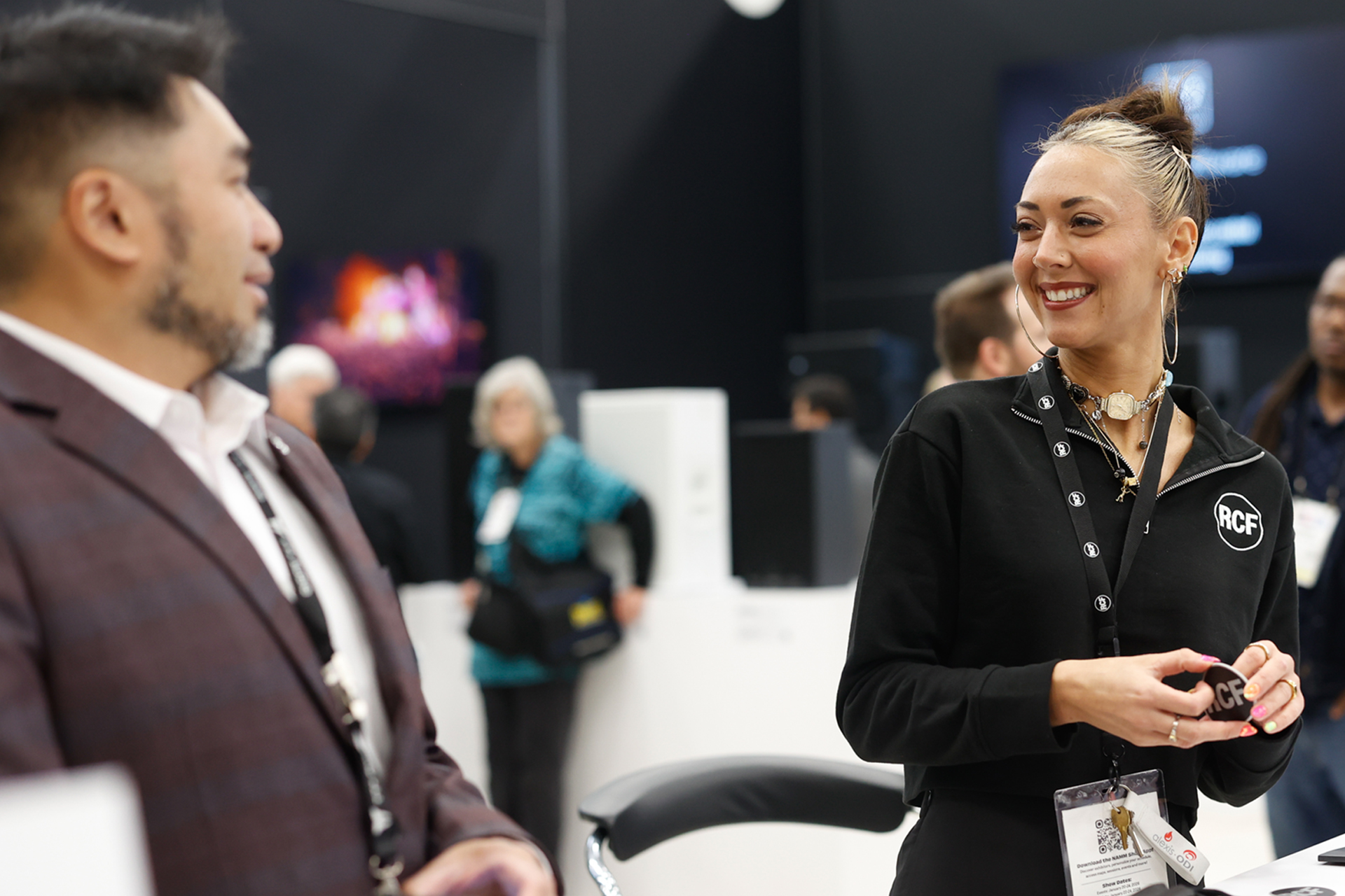 Live sound professionals at The NAMM Show