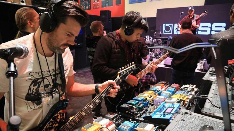 Attendees Playing Guitars