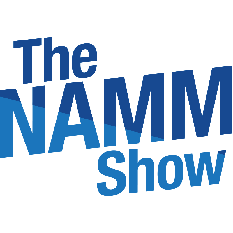 The NAMM Show Logo - Slash Blue