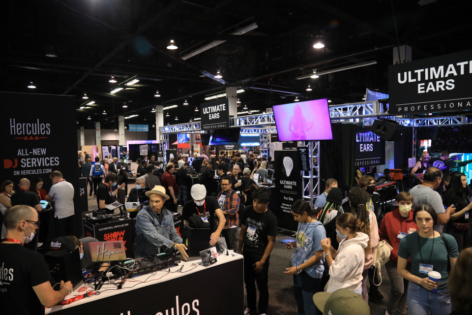 Crowd in Exhibit Hall