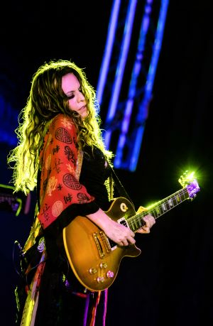 Ali Handal performs on guitar