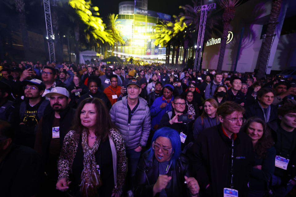 Huge crowds at The NAMM Show in Anaheim