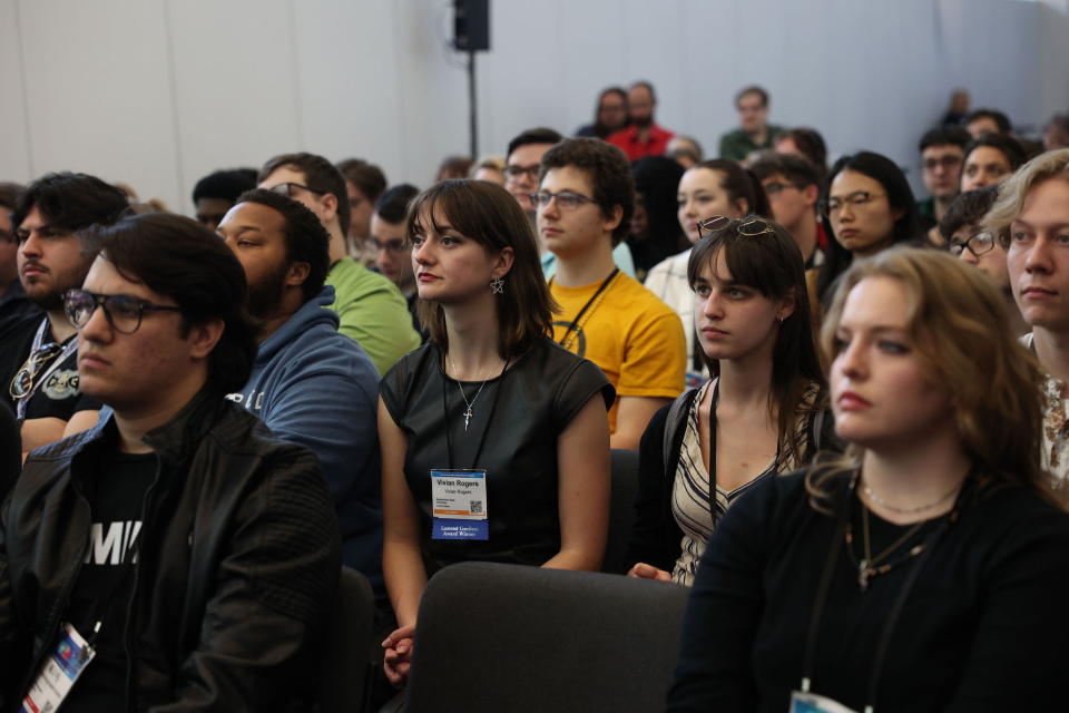 students attend the namm show