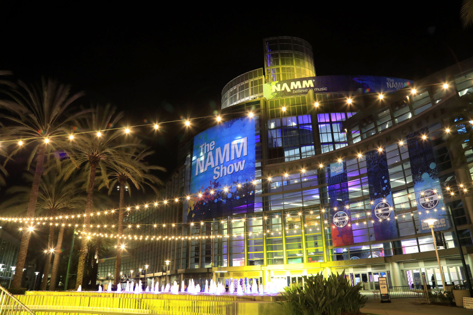 The NAMM Show Entrance at Night