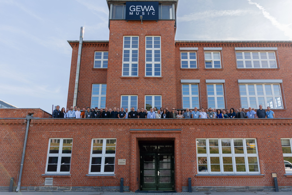 GEWA team celebrates 100 years in the music products industry