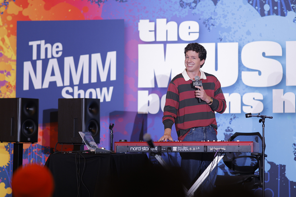 charlie puth gives a mix with the masters session at the namm show