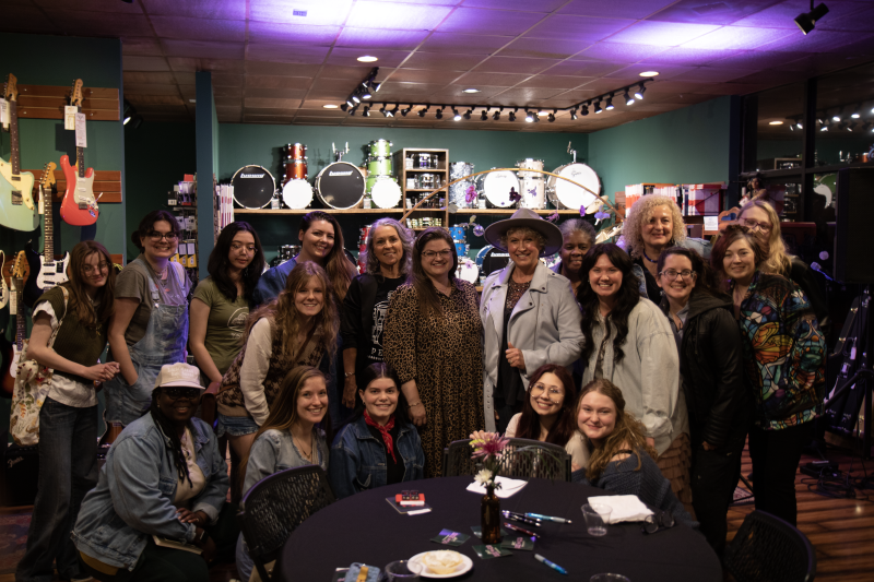 women in the music industry gather for spicer's music she co