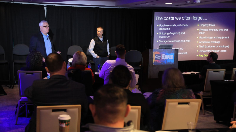 speakers at the retail financial summit at the namm show