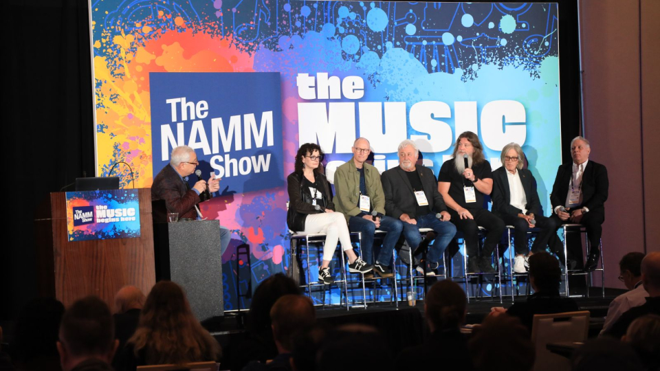 panelists at the namm tech tracks studio summit