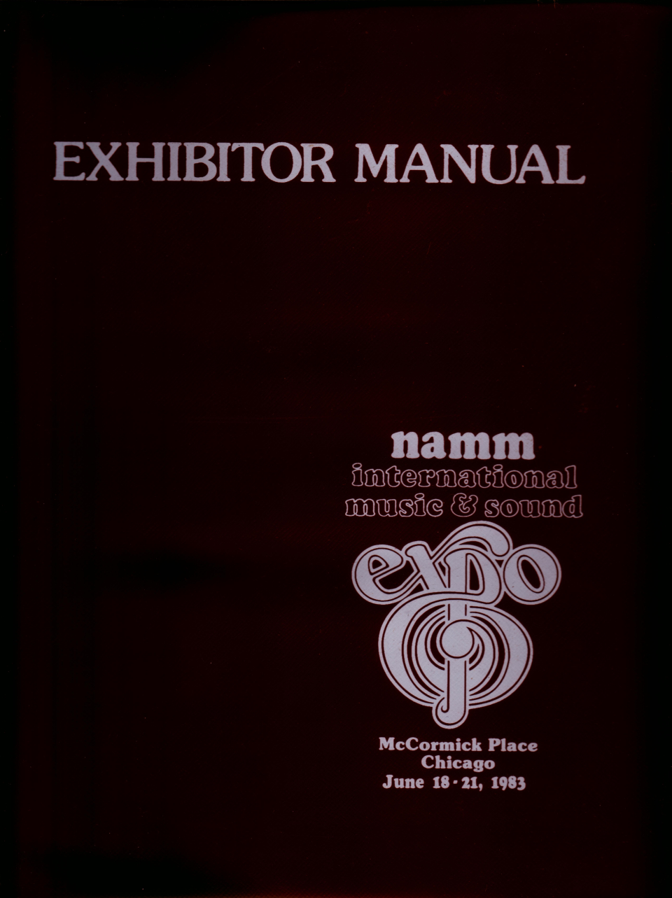 NAMM Exhibitor Manual-Summer 1983