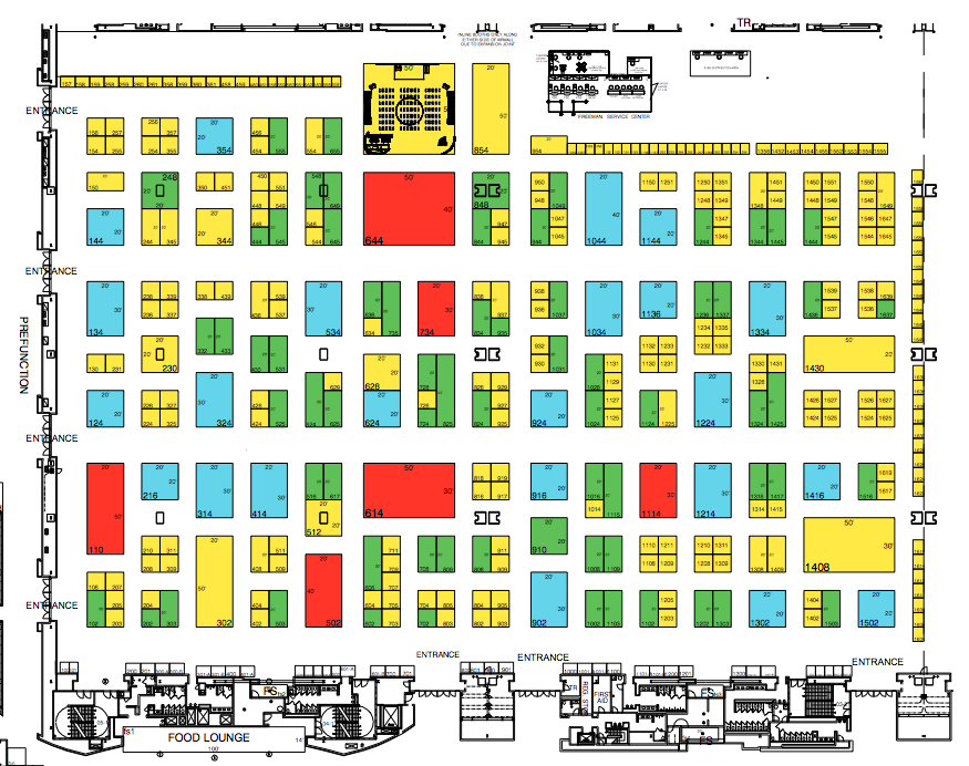 SN14 Exhibitor Target Map