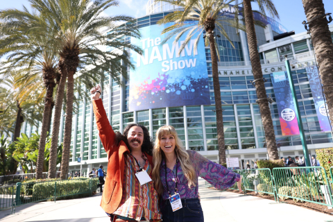 Fashionable attendees at The NAMM Show