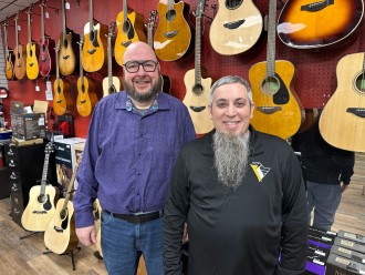 NAMM Dealer of the Year Brighton Music Center Owners Richard Schiemer and Brad Wittmer
