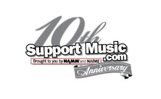 SupportMusic 10th Anniversary Logo