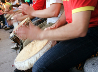 group drumming