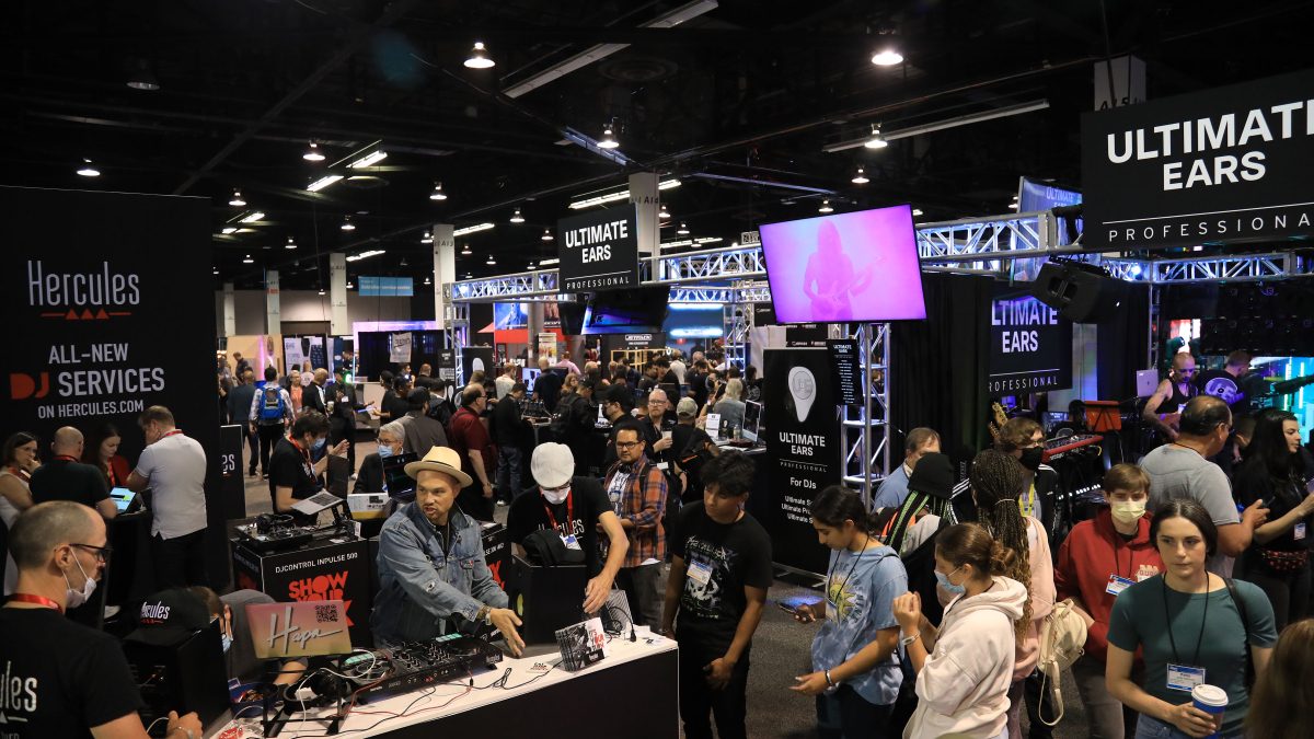 Crowd in Exhibit Hall