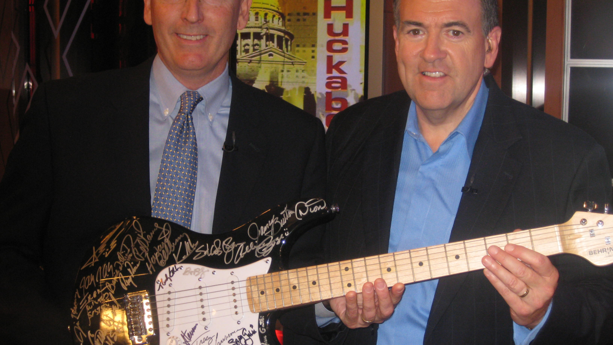 Joe and Huckabee with wpf guitar