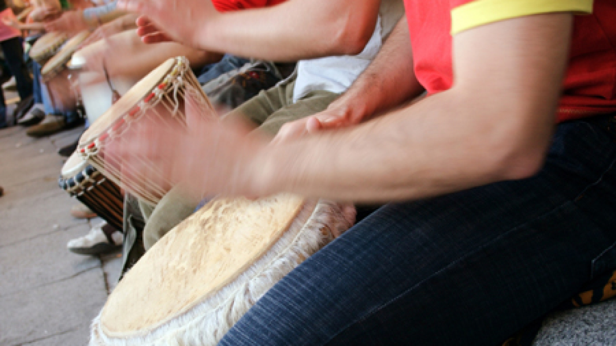 group drumming